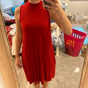 red dress